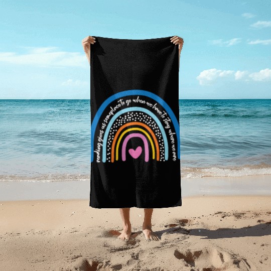 Reading Gives Us Someplace To Go Book Literature Beach Towels