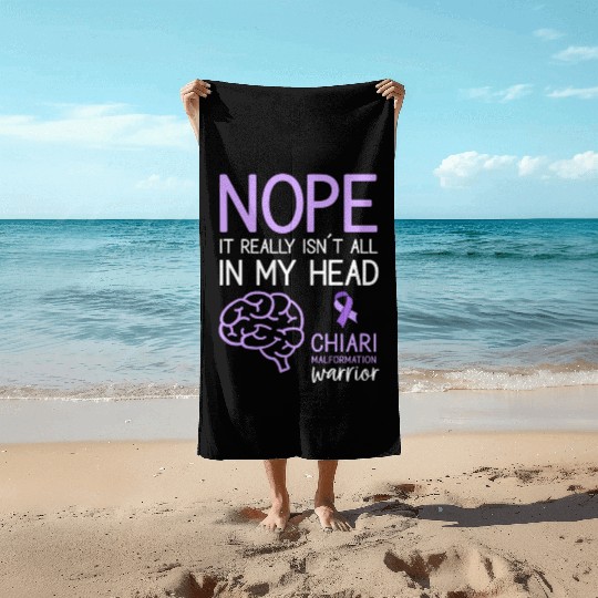 Not In My Head Chiari Malformation Awareness Long Beach Towels