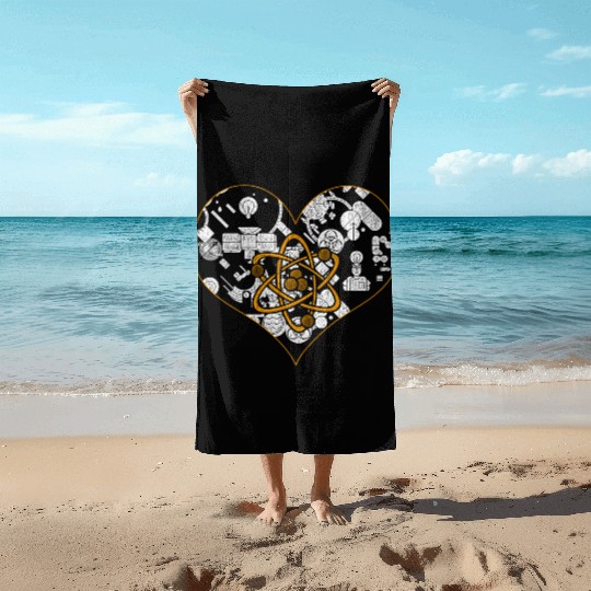 Physicist Heart Physics Beach Towels