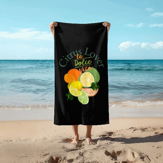 Citrus Lover la Dolce Vita Beach Towels