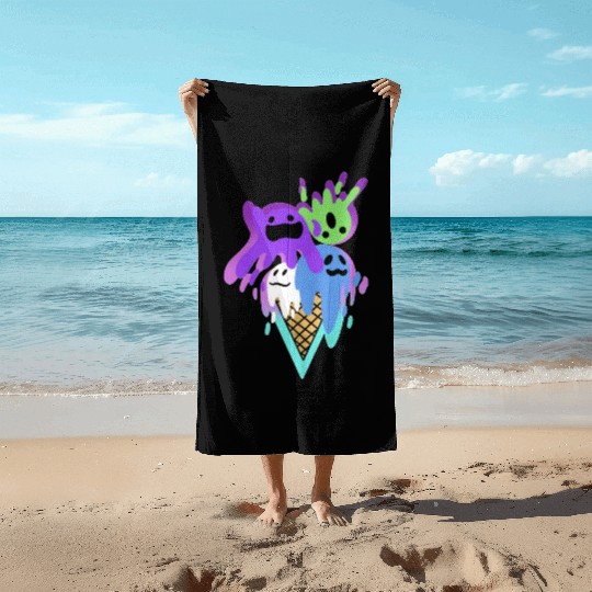 Ice Scream Parodi Beach Towels