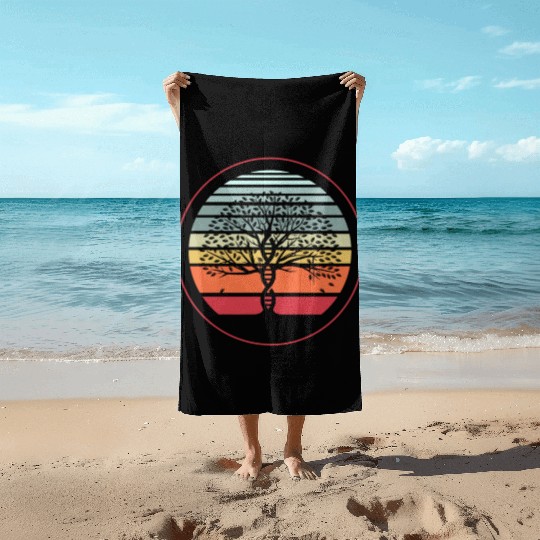 Tree of life, Tree of life Genetics, Family Beach Towels