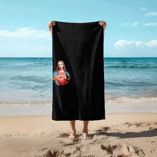 JESUS SAVES | Jesus Christ | Jesus Christus Beach Towels