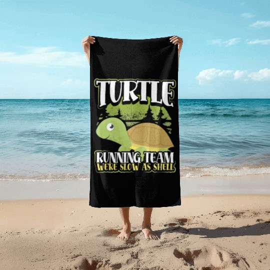 Turtle Running Team Beach Towels