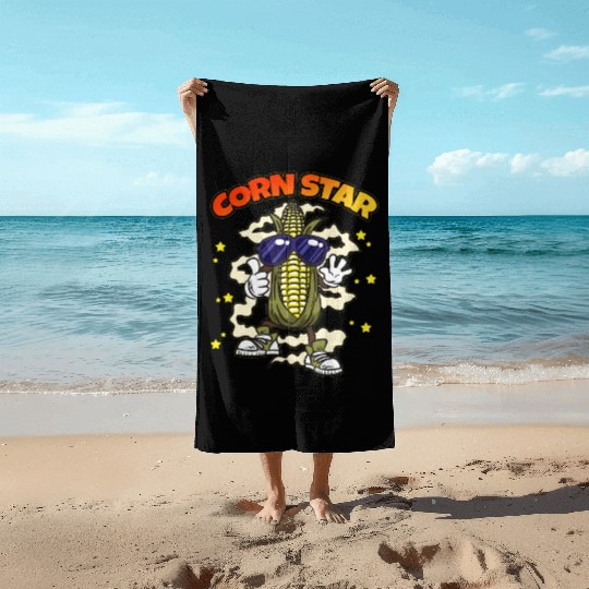 Corn Star Beach Towels