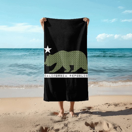 California Bear Beach Towels