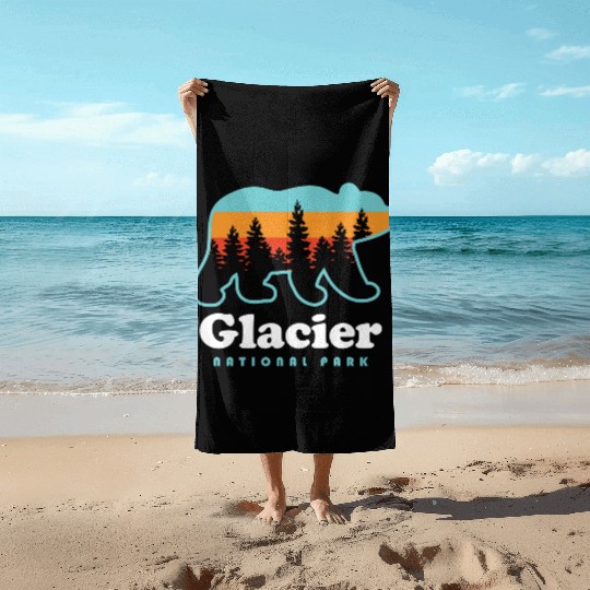 Glacier National Park Beach Towels