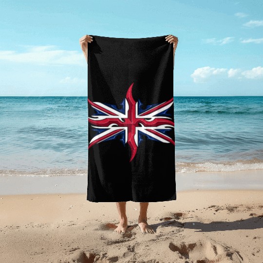 Union Jack British Flag Resistance Style Beach Towels