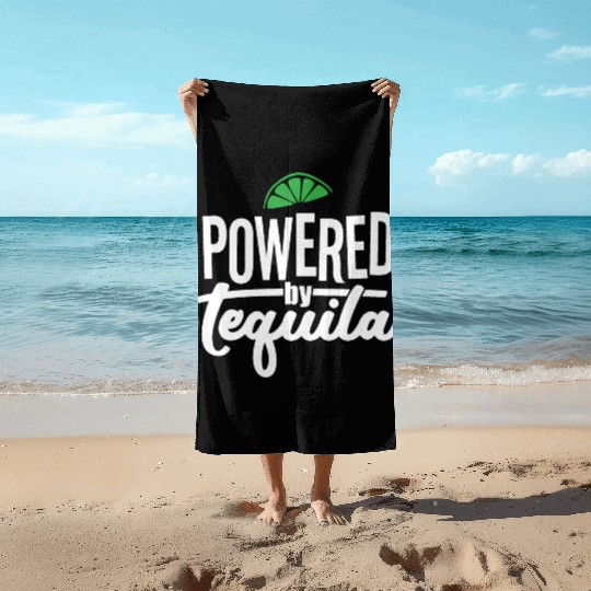 Powered by Tequila Beach Towels