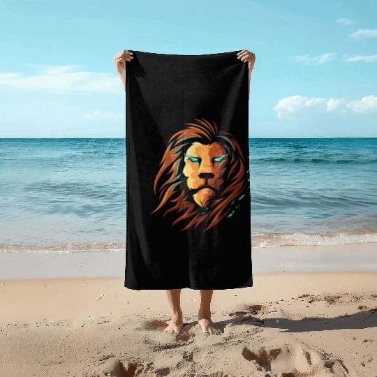 Lion Of Judah Beach Towels