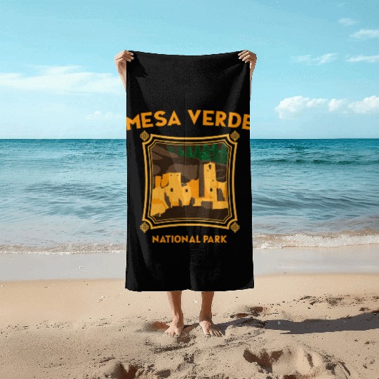 Mesa Verde National Park Novelty Graphic Design Beach Towels