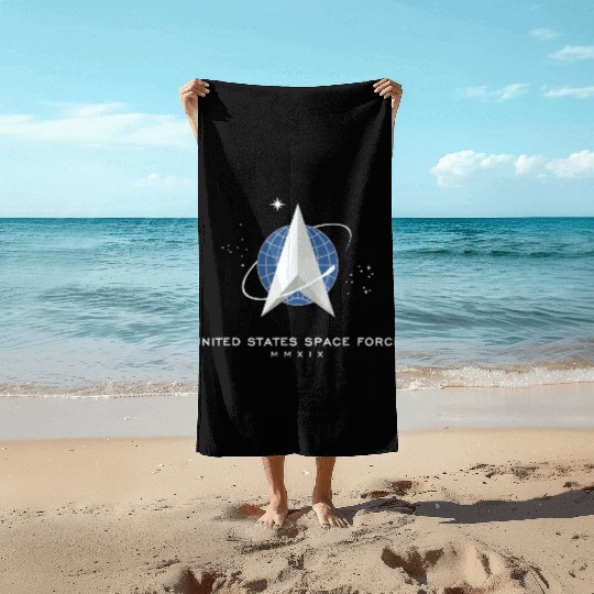 UNITED STATES US SPACE FORCE USSF DELTA FLAG birth Beach Towels