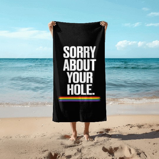 Gay Couple Homosexual LGBTQ Queer Pride Beach Towels