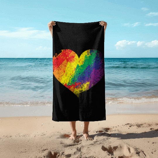 Rainbow Gay Pride Clothes LGBT Pan Trans Lesbian Beach Towels