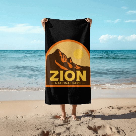 zion national park Beach Towels
