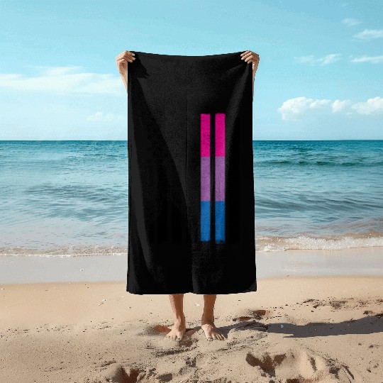 US Flag American LGBT Bisexual Funny Bi Pride Beach Towels