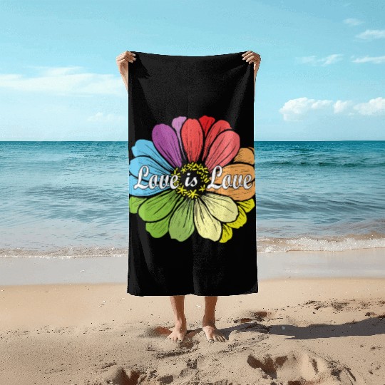 Love is love Beach Towels