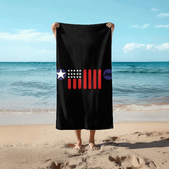 Mens Jeep Patriotic 7 Slot Grille Beach Towels
