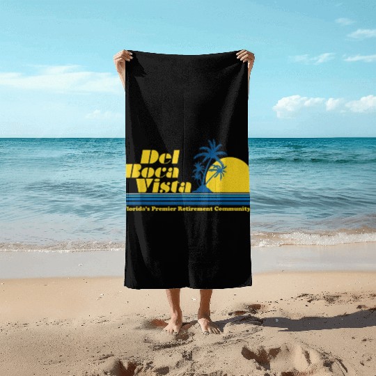 Del Boca Vista Retirement Community Funny No 2376 Beach Towels