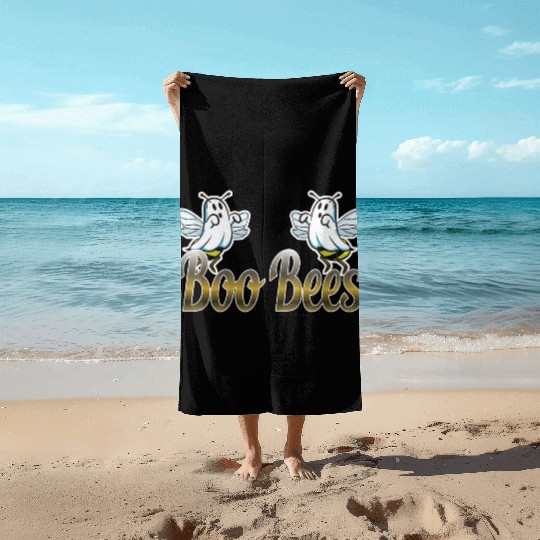 Boo Bees funny ambiguous gift Beach Towels