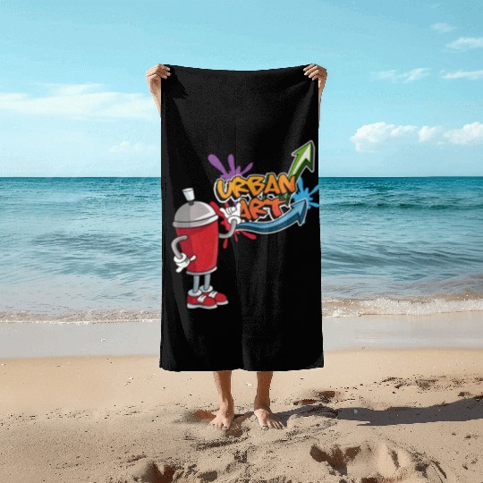 Graffiti Red Beach Towels