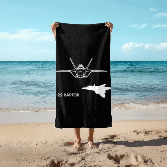 Lockheed Martin F-22 Raptor Beach Towels