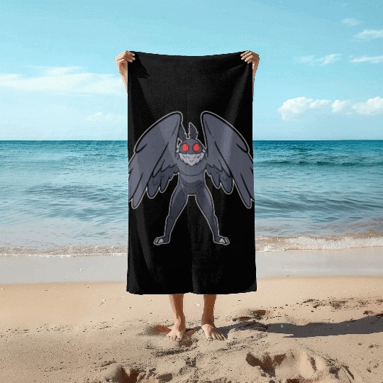 Mothman Mythical Creatures Folklore Cryptid Beach Towels