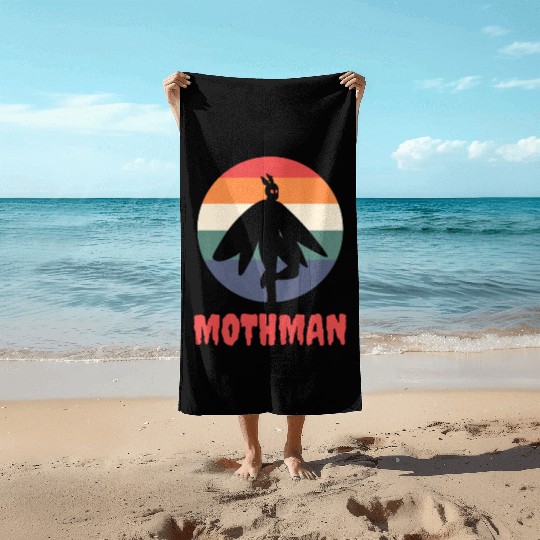 Mothman Beach Towels