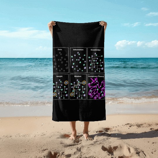 Funny Science Gifts Sarcastic Nerd Geek Data Beach Towels