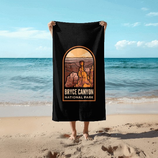 Bryce Canyon National Park Badge Beach Towels