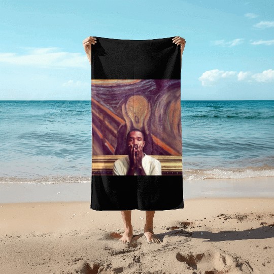 Frank Ocean Purple Blond Beach Towels