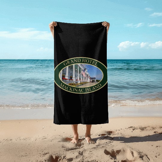 Grand Hotel on Mackinac Island, Michigan Beach Towels