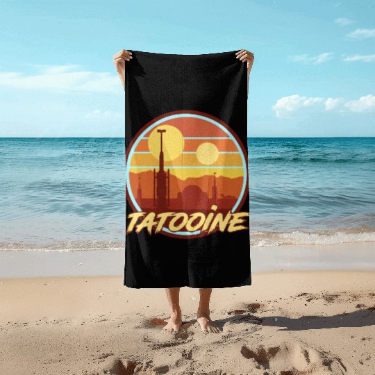 TATOOINE HOLIDAY Beach Towels
