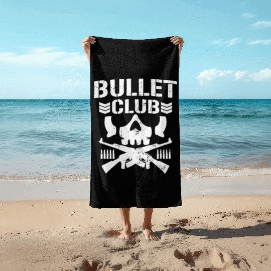 Japan Pro Wrestling Bullet Club Bone Soldier Beach Towels