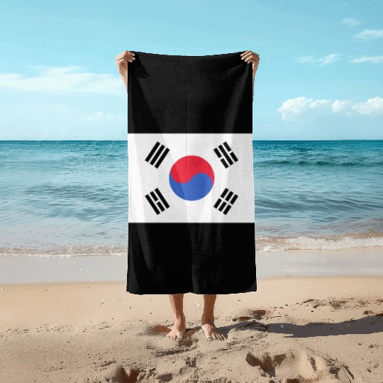 korean flag gddcd5e2e9 1280 Beach Towels