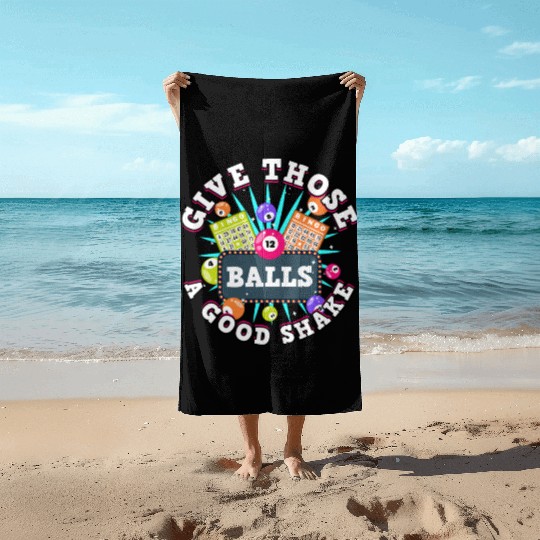 Adult Humor Bingo Caller Gambling Bingo Novelties Beach Towels