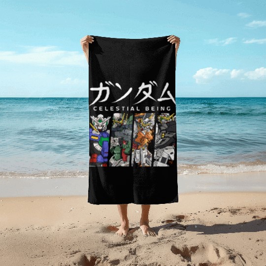 GUNDAM 00 Celestial Being Beach Towels