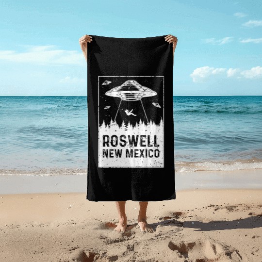 Roswell New Mexico UFO Alien Beach Towels