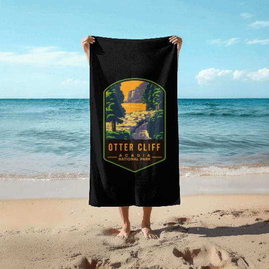 Otter Cliff Acadia National Park Beach Towels