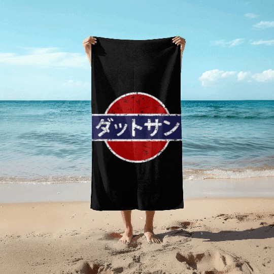 Datsun Vintage Japanese Car Beach Towels
