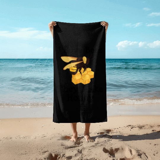 I Love Bees Honey Bee Beekeeping Beekeeper Beach Towels