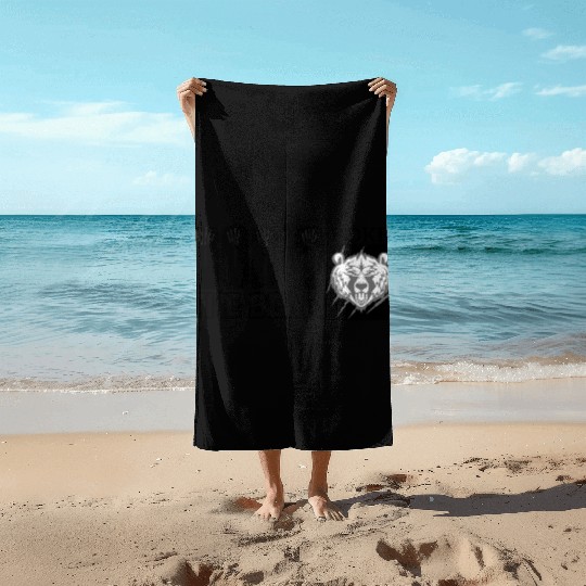 Dont Poke The Bear Beach Towels