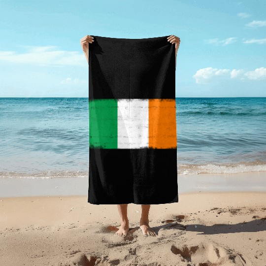 Irish Flag Ireland St Patricks Day Apparel Beach Towels