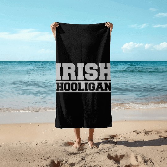 Irish Hooligan Beach Towels