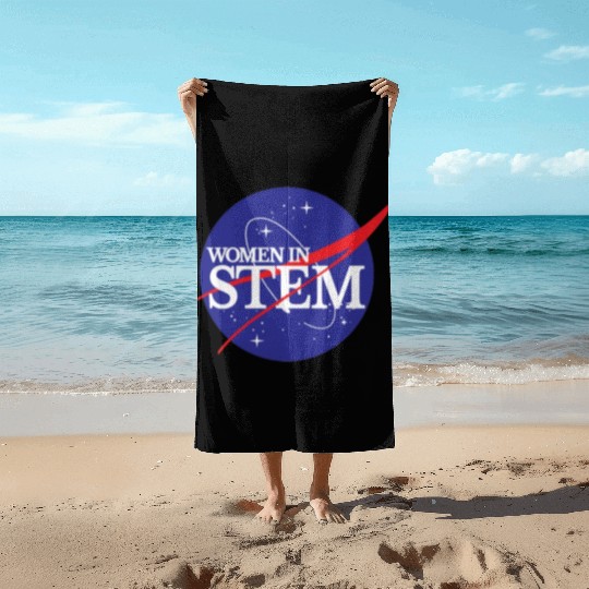 Women In Stem Beach Towels NASA Female Scientist