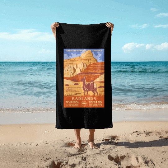 Badlands National Park WPA Beach Towels