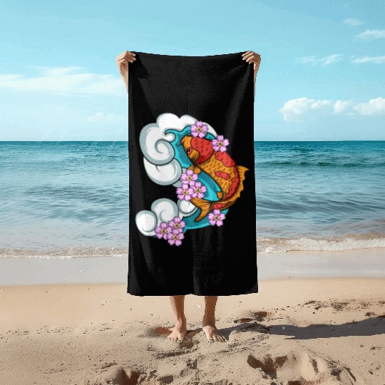 Cherry Blossom Aquarist Gift Beach Towels