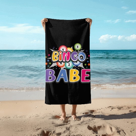 Bingo Card Game Grandma Bingo Player Bingo Cards Beach Towels