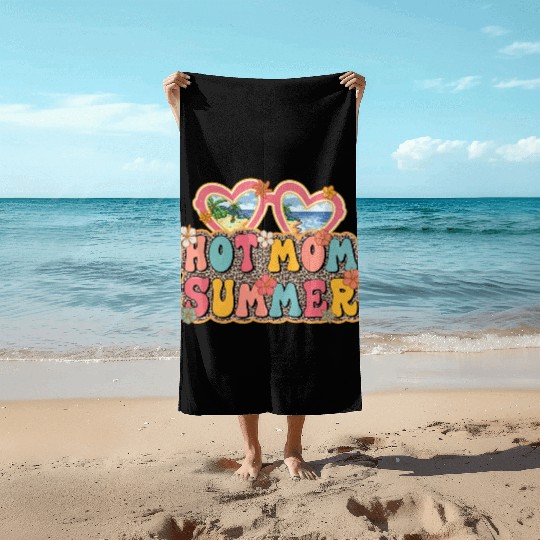 Hot Mom Summer sublimation Beach Towels