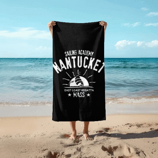 Nantucket sailing academy Beach Towels